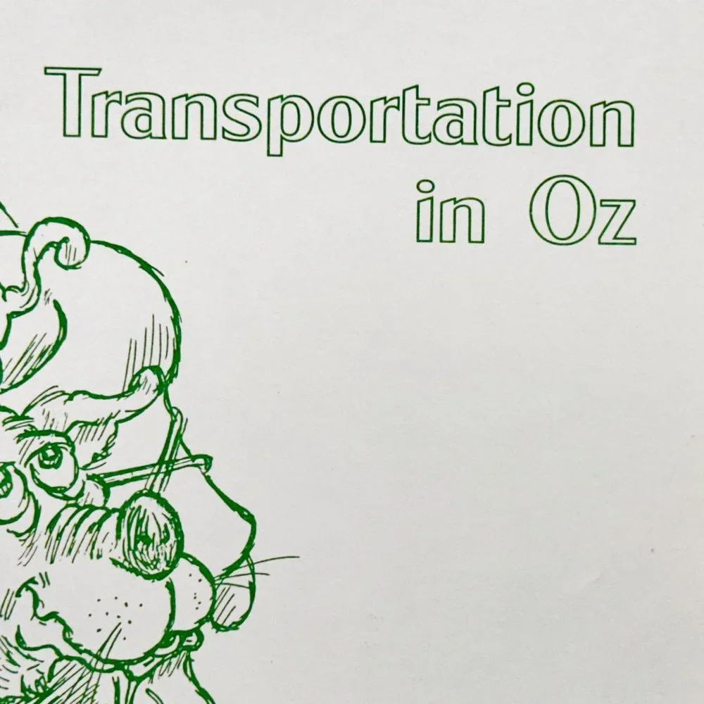 International Oz Club 1990 Calendar w/Artwork - Rare Find
